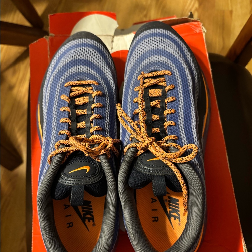 Nike Air Max  97  Hyperfuse Iron Purple and Orange Sneakers